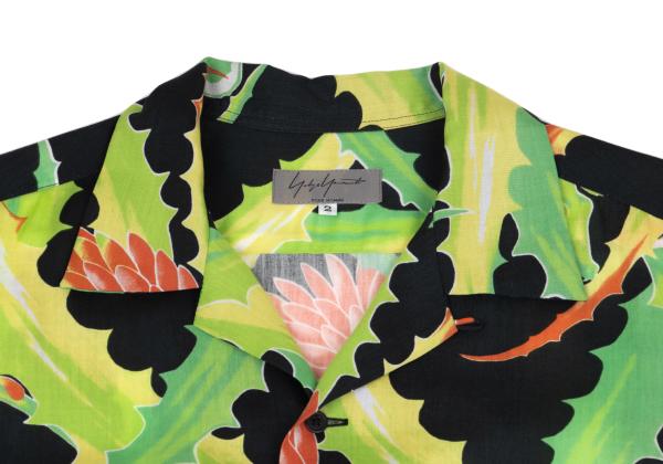 Yohji Yamamoto POUR HOMME 11SS Shirt Black/Green Size 2