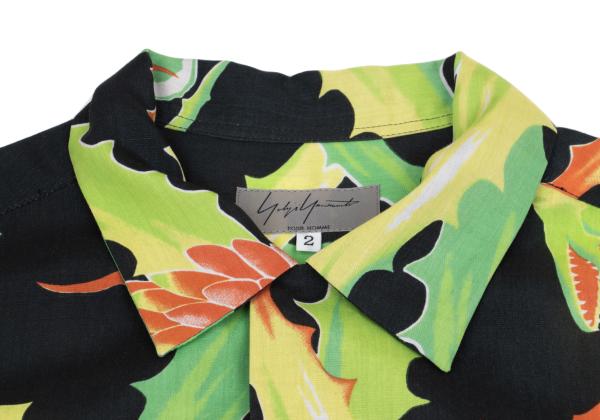 Yohji Yamamoto POUR HOMME 11SS Shirt Black/Green Size 2