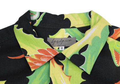 Yohji Yamamoto POUR HOMME 11SS Shirt Black/Green Size 2