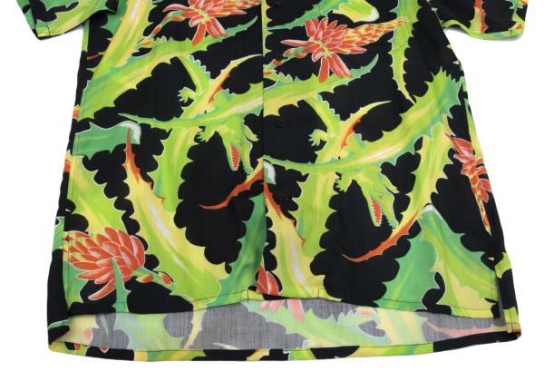 Yohji Yamamoto POUR HOMME 11SS Shirt Black/Green Size 2