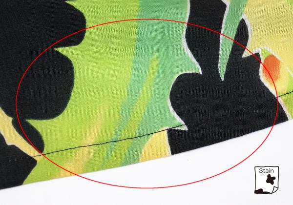Yohji Yamamoto POUR HOMME 11SS Shirt Black/Green Size 2