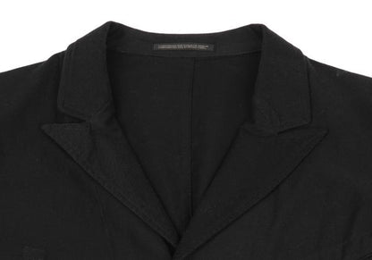 Yohji Yamamoto POUR HOMME Patch Long Jacket Black Size 2