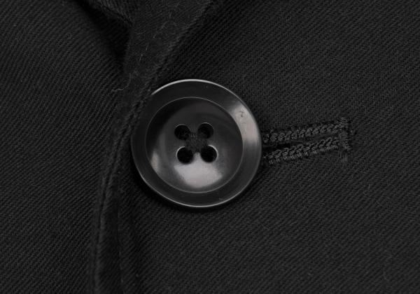 Yohji Yamamoto POUR HOMME Patch Long Jacket Black Size 2