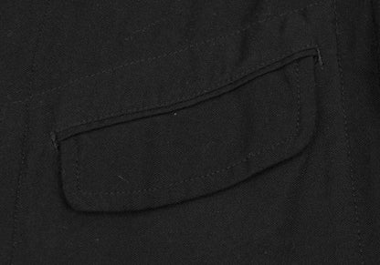 Yohji Yamamoto POUR HOMME Patch Long Jacket Black Size 2