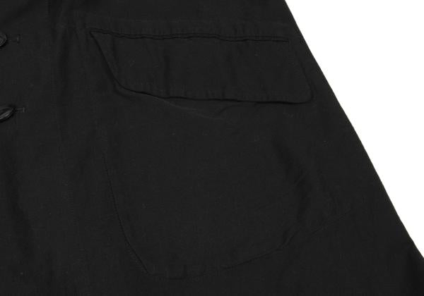Yohji Yamamoto POUR HOMME Patch Long Jacket Black Size 2