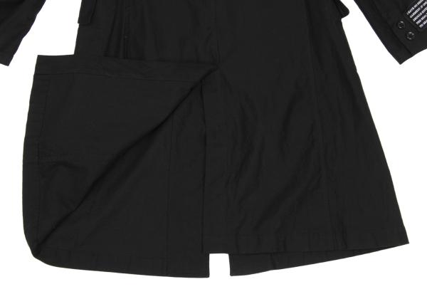Yohji Yamamoto POUR HOMME Patch Long Jacket Black Size 2
