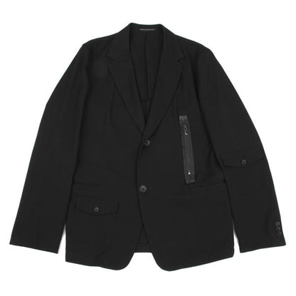 Yohji Yamamoto POUR HOMME Wool Gabardine Jacket Black Size 3
