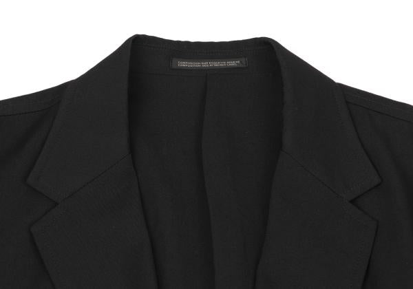 Yohji Yamamoto POUR HOMME Wool Gabardine Jacket Black Size 3