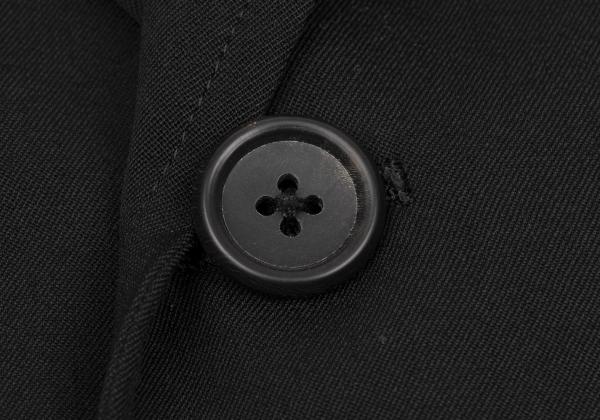 Yohji Yamamoto POUR HOMME Wool Gabardine Jacket Black Size 3