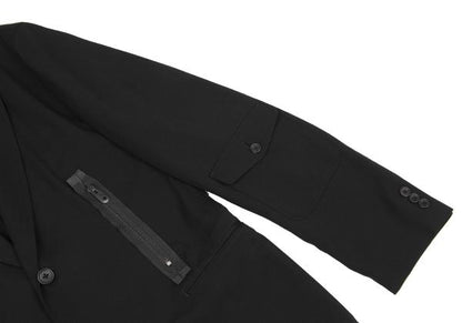 Yohji Yamamoto POUR HOMME Wool Gabardine Jacket Black Size 3