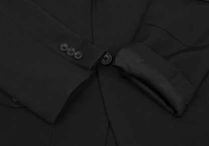 Yohji Yamamoto POUR HOMME Wool Gabardine Jacket Black Size 3