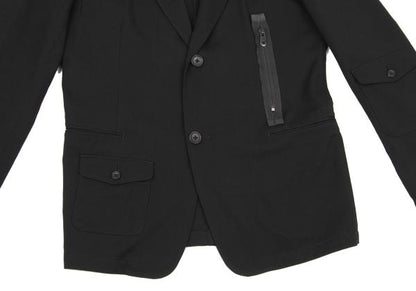Yohji Yamamoto POUR HOMME Wool Gabardine Jacket Black Size 3