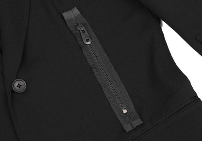 Yohji Yamamoto POUR HOMME Wool Gabardine Jacket Black Size 3