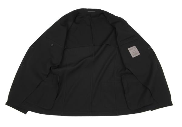 Yohji Yamamoto POUR HOMME Wool Gabardine Jacket Black Size 3