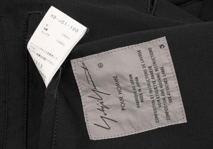 Yohji Yamamoto POUR HOMME Wool Gabardine Jacket Black Size 3