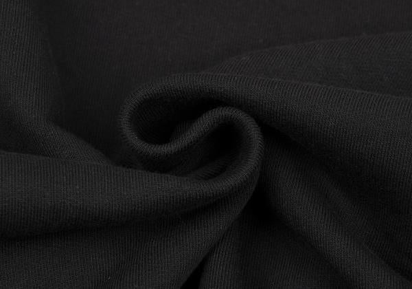 Y-3 Cotton Flocked Logo Print Sweatshirt Black Size S