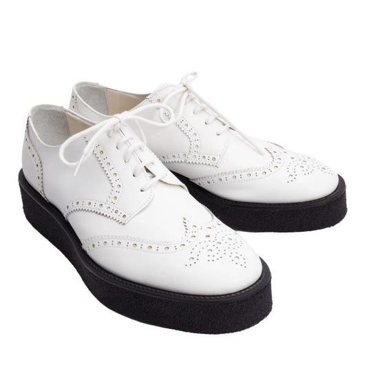 Y's for men Off-White Medallion Leather Shoes Size 28cm