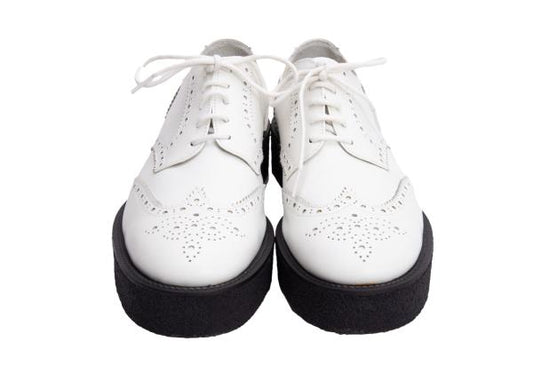 Y's for men Off-White Medallion Leather Shoes Size 28cm