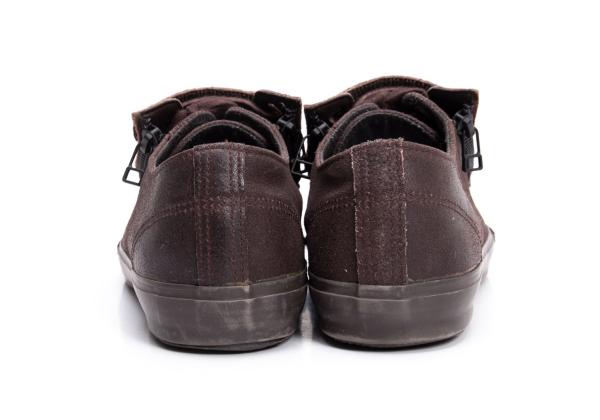 Y's for men Velcro Lace-Up Leather Dark Brown Shoes Size 27cm