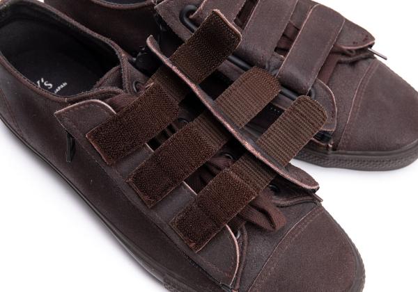 Y's for men Velcro Lace-Up Leather Dark Brown Shoes Size 27cm