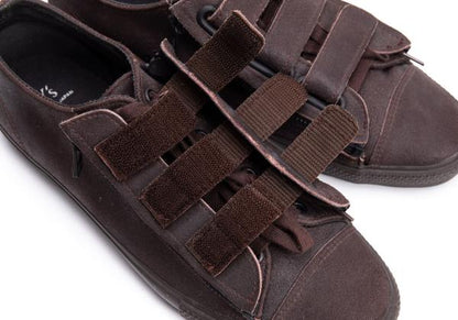 Y's for men Velcro Lace-Up Leather Dark Brown Shoes Size 27cm