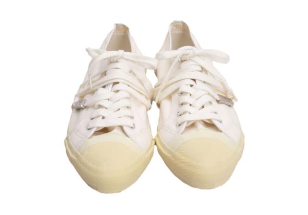 Y's for men Canvas Logo Charm Sneakers White Size 26cm