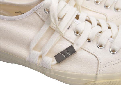 Y's for men Canvas Logo Charm Sneakers White Size 26cm