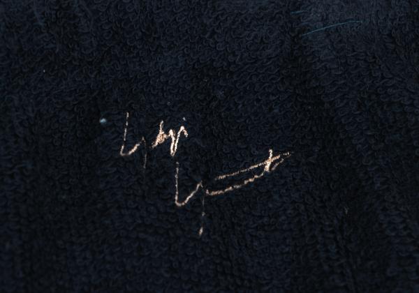 Yohji Yamamoto POUR HOMME Navy Cotton Logo Pile Pants Size 2