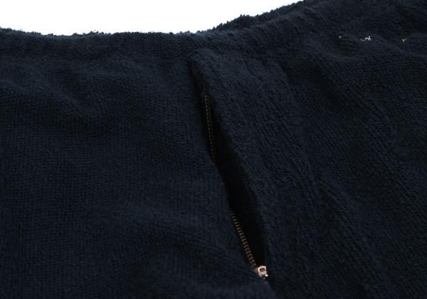 Yohji Yamamoto POUR HOMME Navy Cotton Logo Pile Pants Size 2