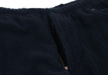 Yohji Yamamoto POUR HOMME Navy Cotton Logo Pile Pants Size 2