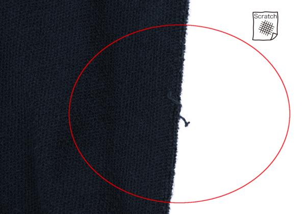 Yohji Yamamoto POUR HOMME Navy Cotton Logo Pile Pants Size 2