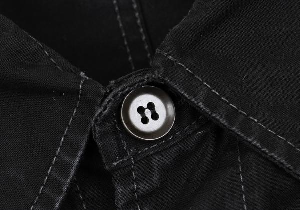 Y's for men Cotton Work Shirt Jacket Black Size 3