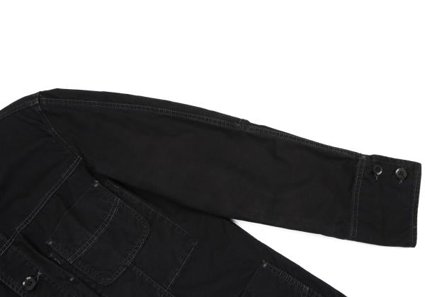 Y's for men Cotton Work Shirt Jacket Black Size 3