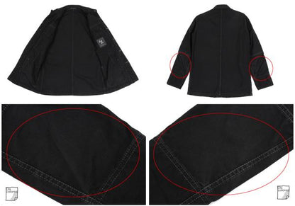 Y's for men Cotton Work Shirt Jacket Black Size 3