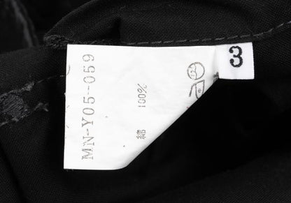 Y's for men Cotton Work Shirt Jacket Black Size 3