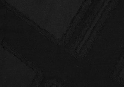 Y's for men Black Garment Dyed Check Weave T-Shirt Size 3