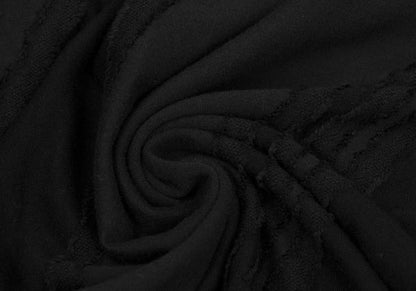 Y's for men Black Garment Dyed Check Weave T-Shirt Size 3
