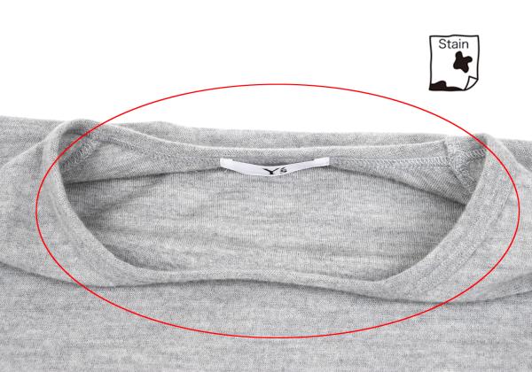 Y's for men Brushed Wool Dot Knit Gray Size 3