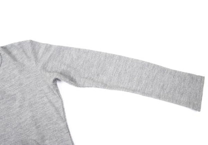 Y's for men Brushed Wool Dot Knit Gray Size 3