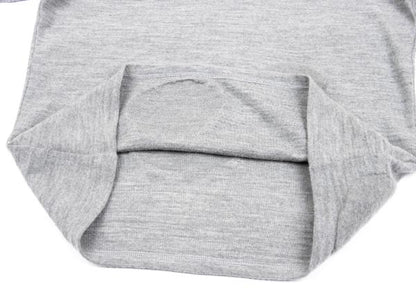 Y's for men Brushed Wool Dot Knit Gray Size 3