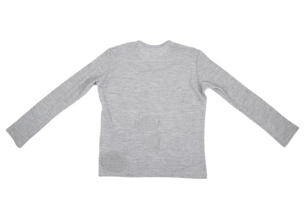 Y's for men Brushed Wool Dot Knit Gray Size 3
