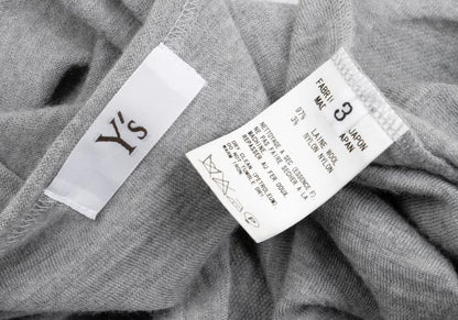Y's for men Brushed Wool Dot Knit Gray Size 3