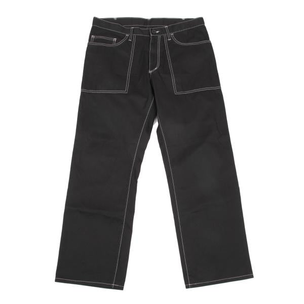 Y's for men Cotton Garment Dyed Wht Pants Black Size 2