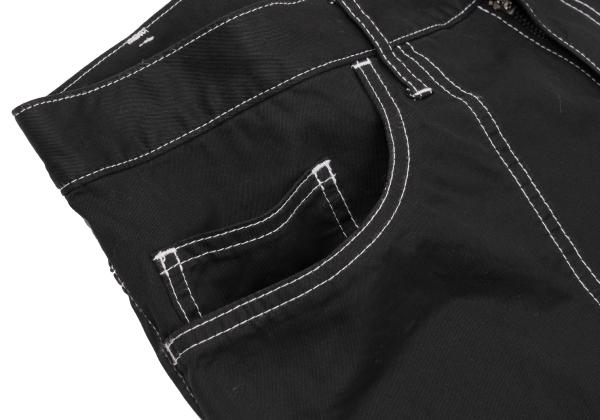 Y's for men Cotton Garment Dyed Wht Pants Black Size 2