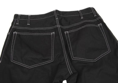 Y's for men Cotton Garment Dyed Wht Pants Black Size 2