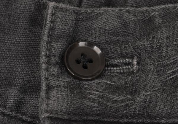 Y's for men Gray Cotton Floral Jacquard Pants Size 3