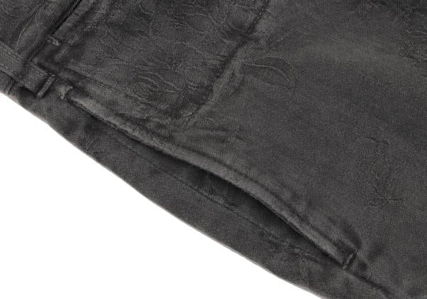 Y's for men Gray Cotton Floral Jacquard Pants Size 3