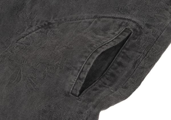 Y's for men Gray Cotton Floral Jacquard Pants Size 3
