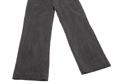 Y's for men Gray Cotton Floral Jacquard Pants Size 3