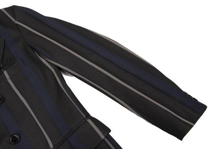 Y-3 07AW Striped Jersey Double Jacket Gray Size S/P